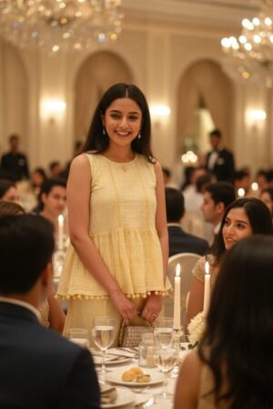 Sleeveless Peplum-style kurti with Sharara pant